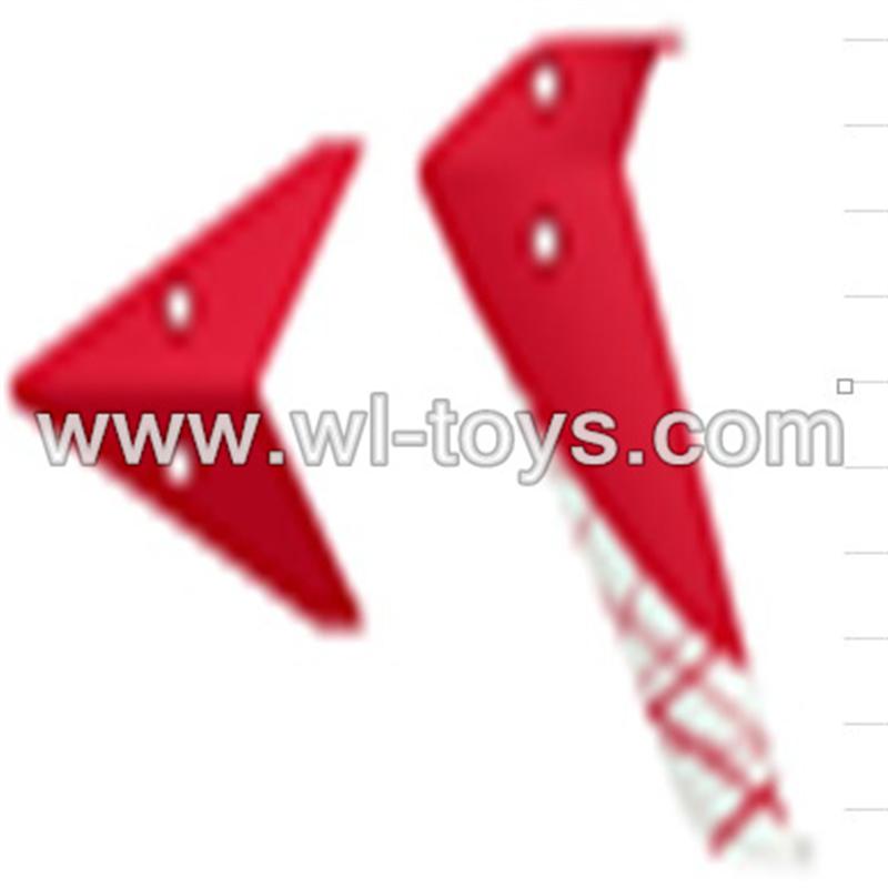 SYMA-F4-parts-07 Tail Decoration (red) SYMA F4 rc helicopter Spare parts SYMA TOYS model F4 helikopter Accessories