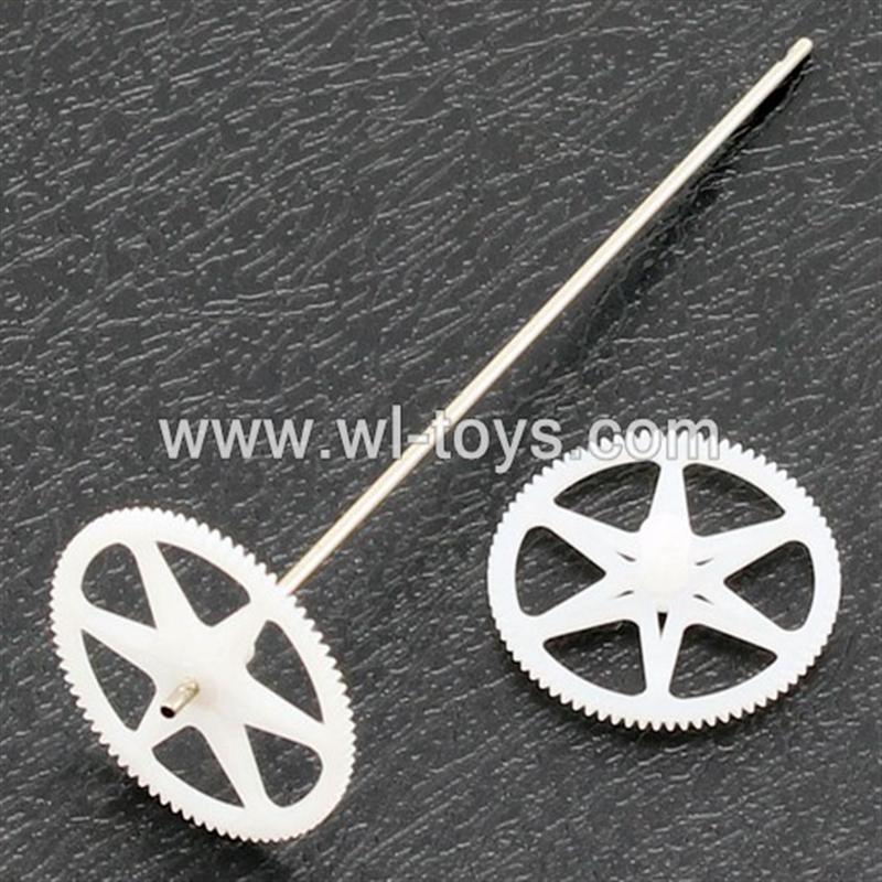 SYMA-S8-parts-06 Upper main gear & Lower main gear with inner shaft SYMA S8 rc helicopter Spare parts SYMA TOYS model S8 helikopter Accessories
