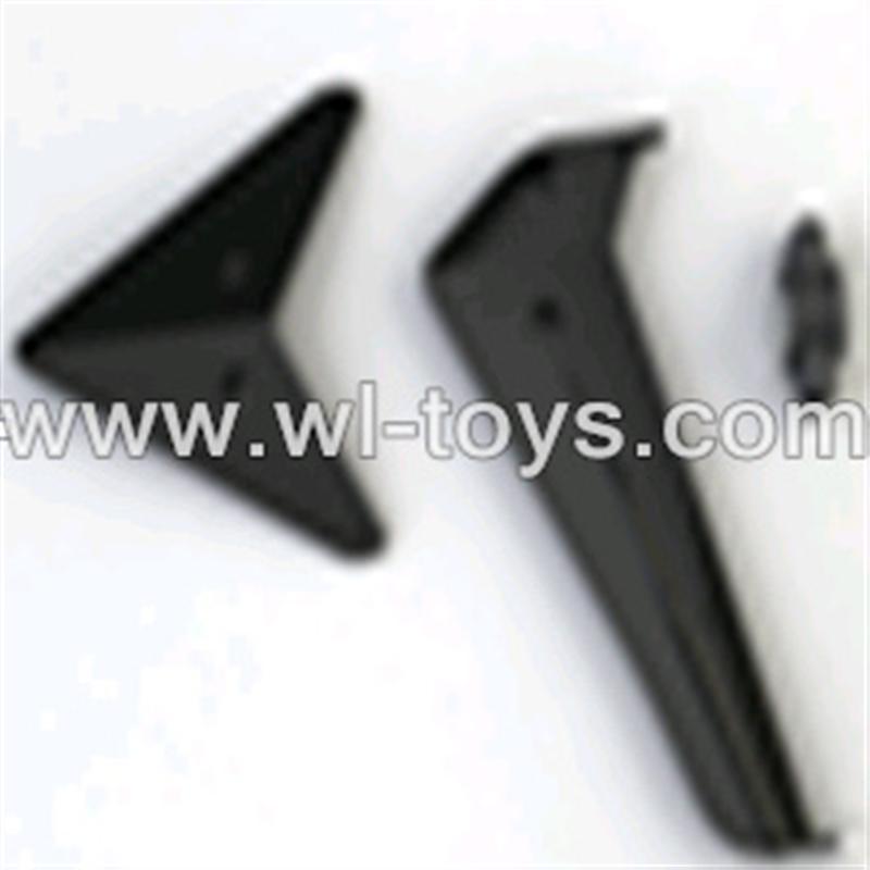 SYMA-S8-parts-11 Tail Decoration (black) SYMA S8 rc helicopter Spare parts SYMA TOYS model S8 helikopter Accessories