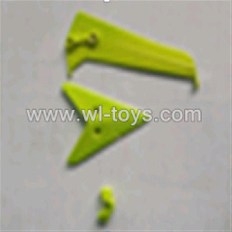 SYMA-S8-parts-12 Tail Decoration (green) SYMA S8 rc helicopter Spare parts SYMA TOYS model S8 helikopter Accessories
