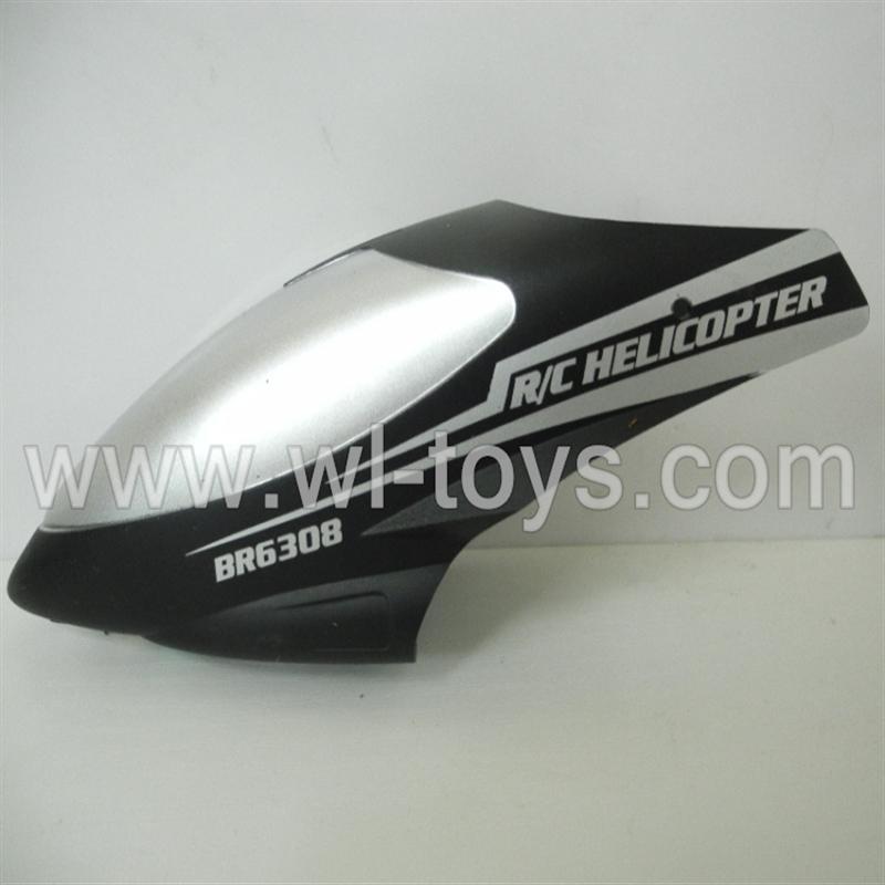 BR6308-parts-01 Head cover BORONG toys model BR6308 RC Helicopter Parts BR 6308 helikopter Accessories