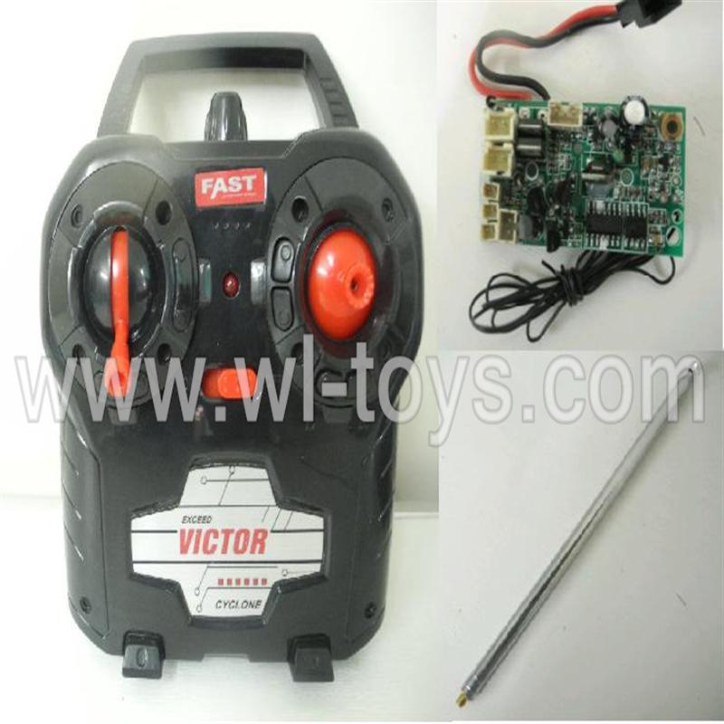 BR6308-parts-21 Transmitter & Circuit board & Antena BORONG BR6308 RC Helicopter Parts BR 6308 toys model helikopter Accessories