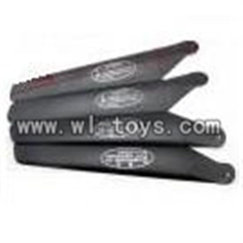 H227-21-parts-05 Main rotor blades(4pcs-2A+2B),Can use for HTX H227-23,H227-25,H227-26,H227-27 RC Helicopter