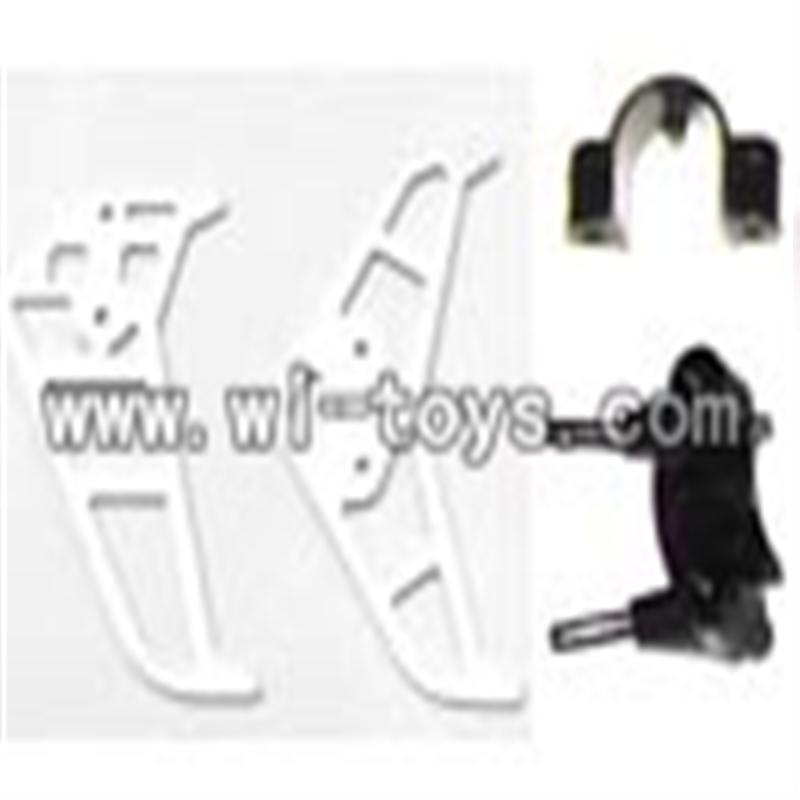 H227-21-parts-23 Tail Decoration(Horizontal and vertical wing& Fixture),Can use for HTX H227-23,H227-25,H227-26,H227-27 RC Helicopter