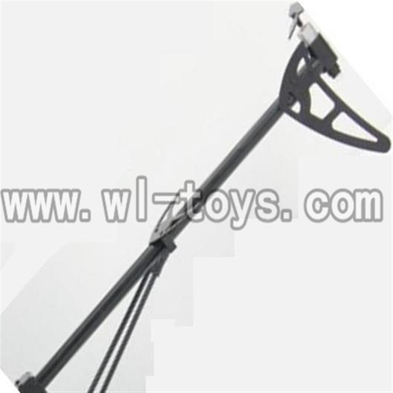 H227-25-parts-26 Tail unit(Tail pipe&tail motor&Tail cover&Tail Decoration21 Tail Decoration-Verticle&Horizontal wing&Fixture&Support pipe),Can use for HTX H227-25,H227-26 RC Helicopter