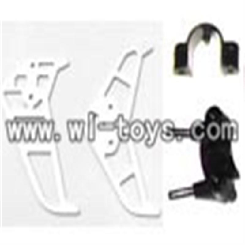H227-20-parts-23 Tail Decoration(Horizontal and vertical wing& Fixture),Can use for HTX model toys H227-20,H227-22,H227-24 RC Helicopter