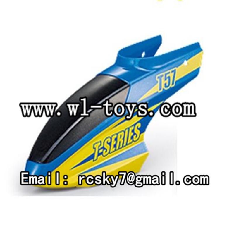 MJX-T57-parts-01 Head cover-Blue MJX T57/T657 RC helicopter parts MJX T657 toys model Accessories