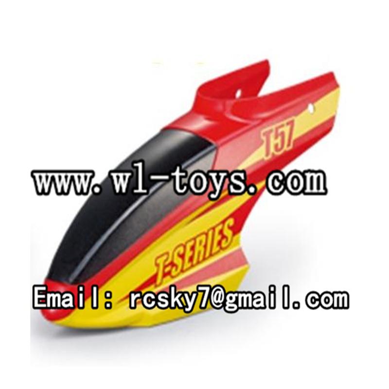 MJX-T57-parts-02 Head cover-Red MJX T57/T657 RC helicopter parts MJX T657 helikopter Accessories