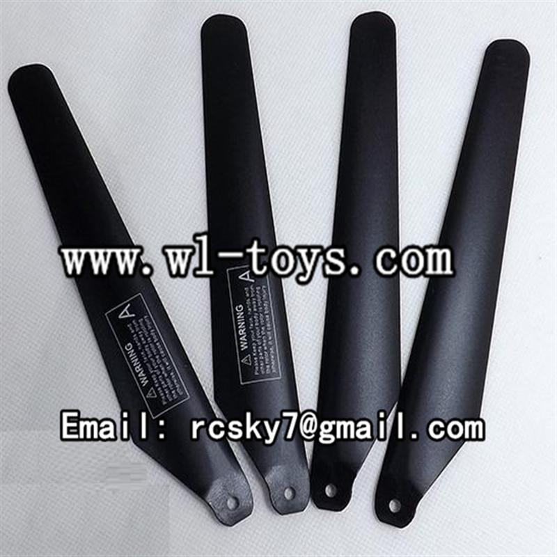 MJX-T57-parts-03 Main blades(4pcs-2A+2B) MJX T57/T657 RC helicopter parts MJX T657 toys model Accessories