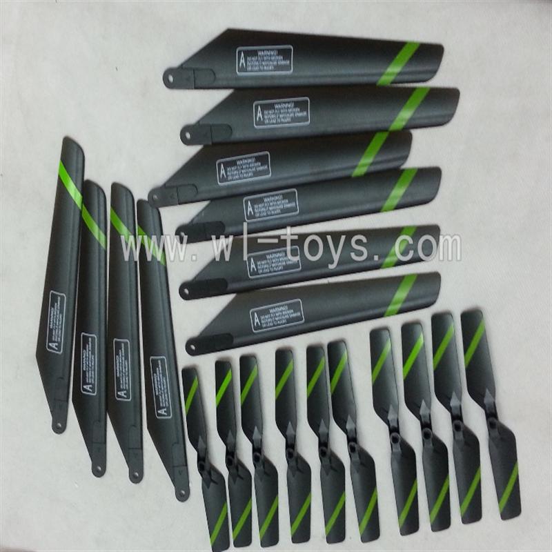 FeiLun FX037 FX059 FX078 rc helicopter Spare Parts unit 4(10x Main blades,10x Tail blades)