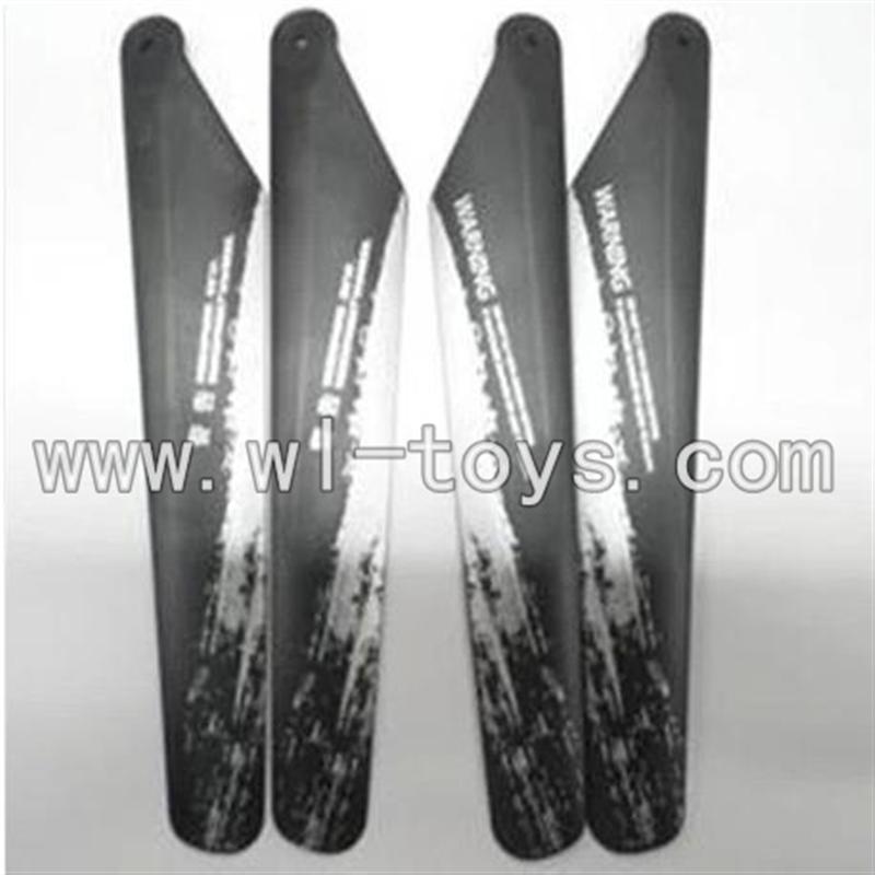 LianSheng toys model LS209 RC Helicopter parts,LS-209-parts-03 Main blades(4pcs-2A+2B)
