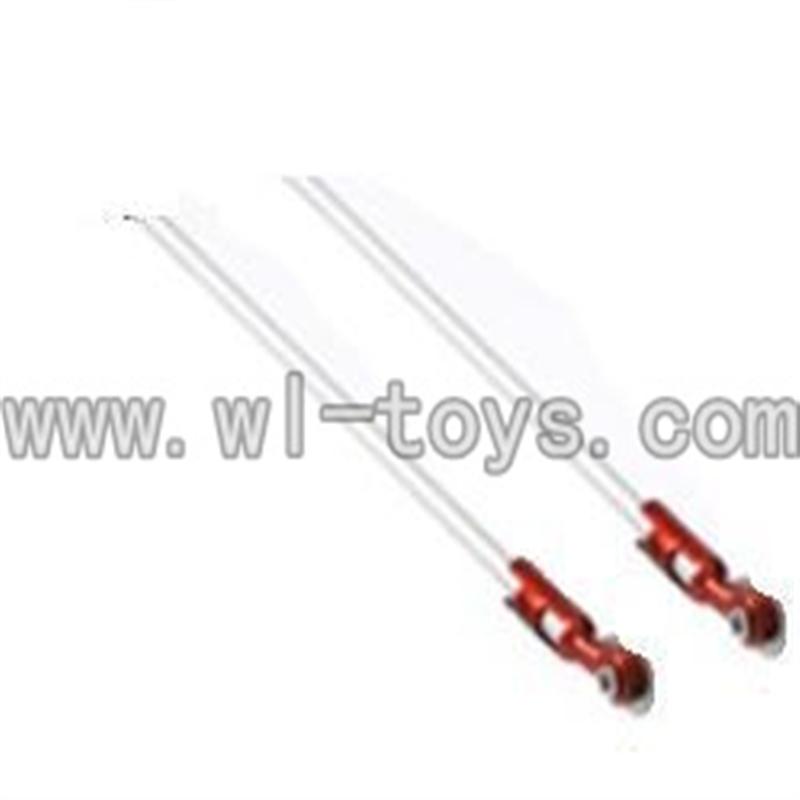 LS-209-parts-26 Support pipe with fixtures(2pcs-Orange),LianSheng toys model LS209 RC Helicopter parts