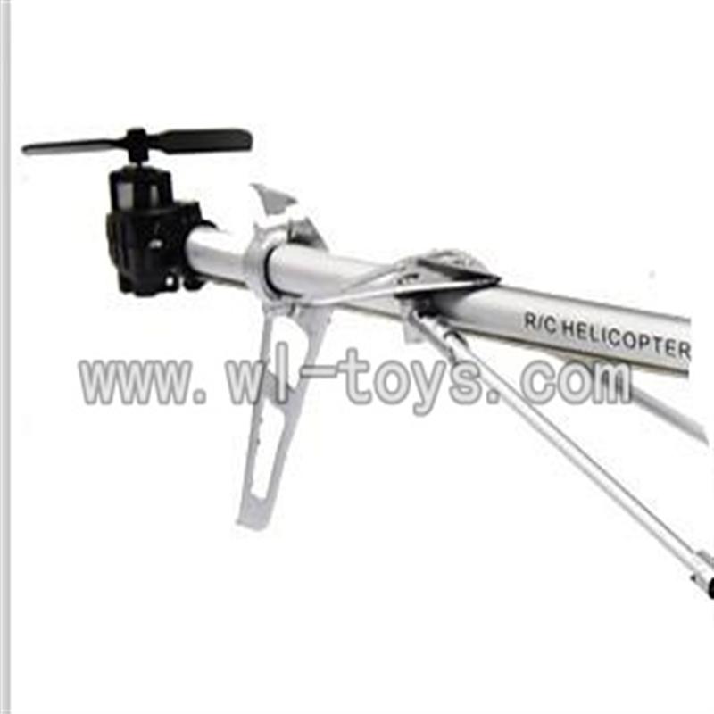 LS-209-parts-29 Long tail unit-Gray,LianSheng toys model LS209 RC Helicopter parts