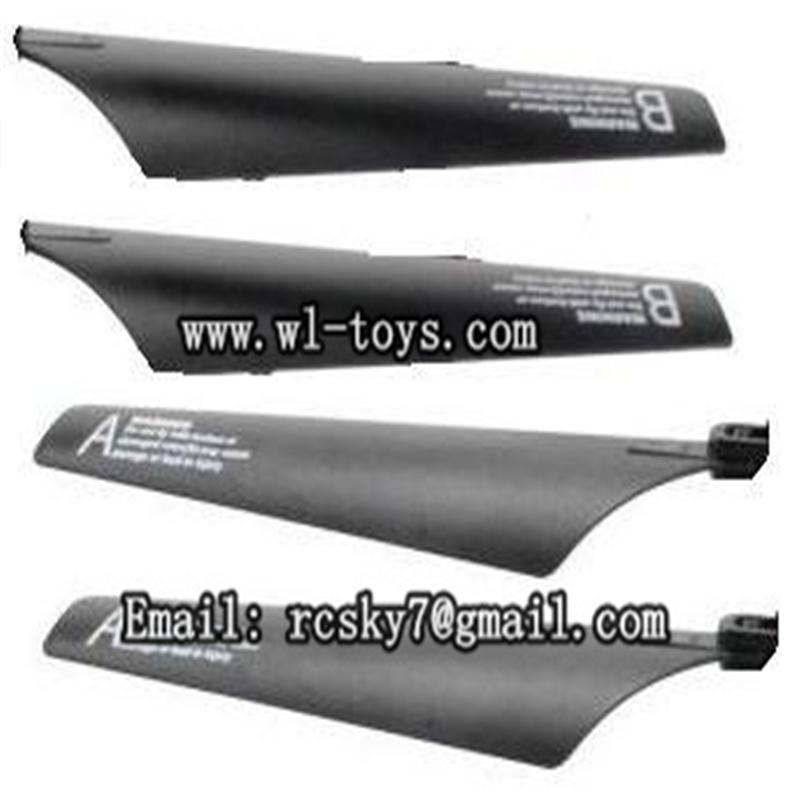 WL-V757-06-Main Blade(4pcs-2A+2B),WLtoys V757 RC Helicopter Parts WL-toys model