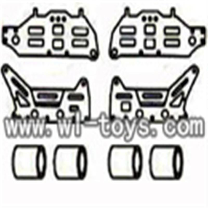 double horse 9098 helicopter parts-10 Decoration Aluminum Plates