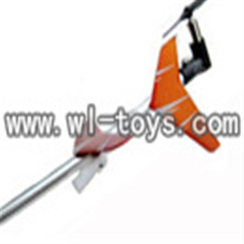 double horse DH 9098 RC helicopter parts-15 Tail set (Orange)
