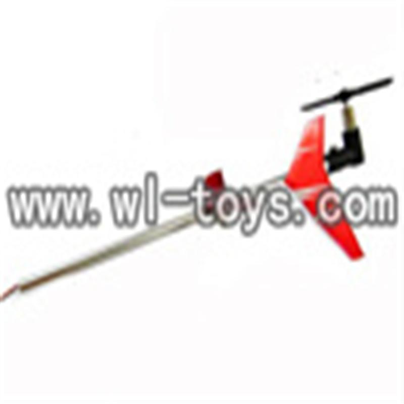 double horse DH 9098 RC helicopter parts-16 Tail set (Red)