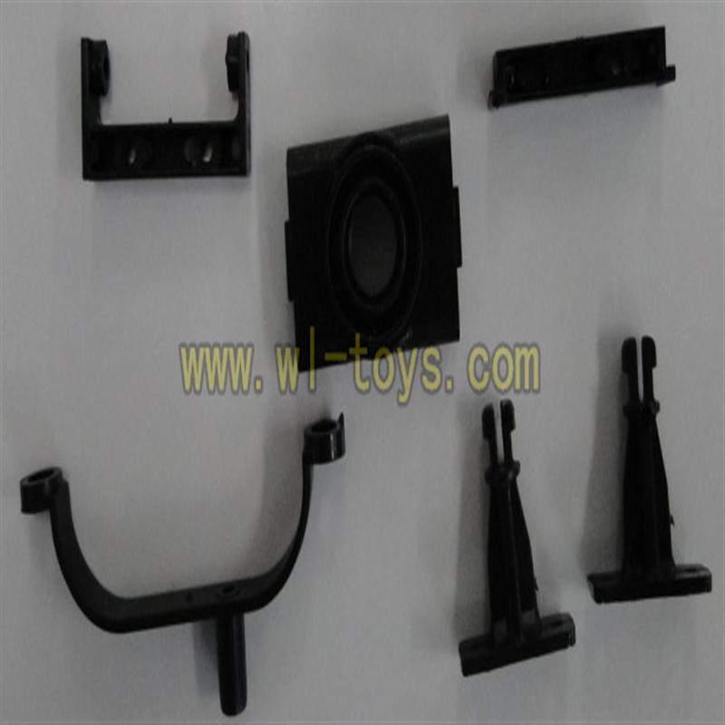 FeiLun FX059 rc helicopter parts-31 Nose & Tail tube fixed