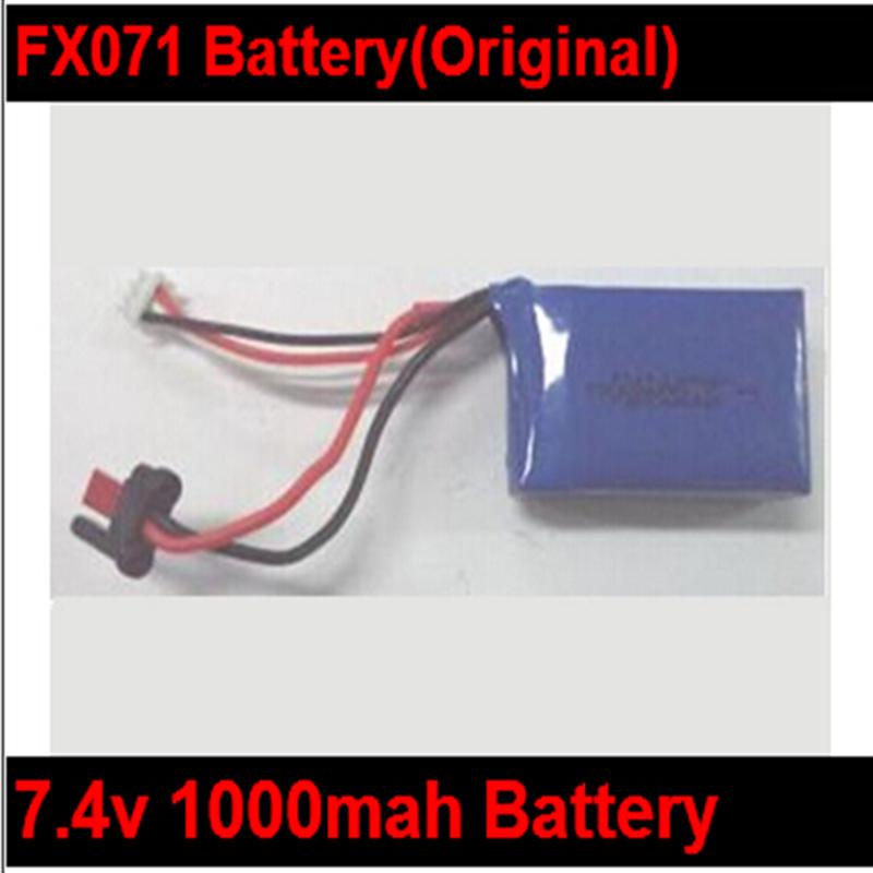Original FeiLun FX071 FX071C RC Helicopter Battery-7.4v 1500mAh Battery with Red JST Plug