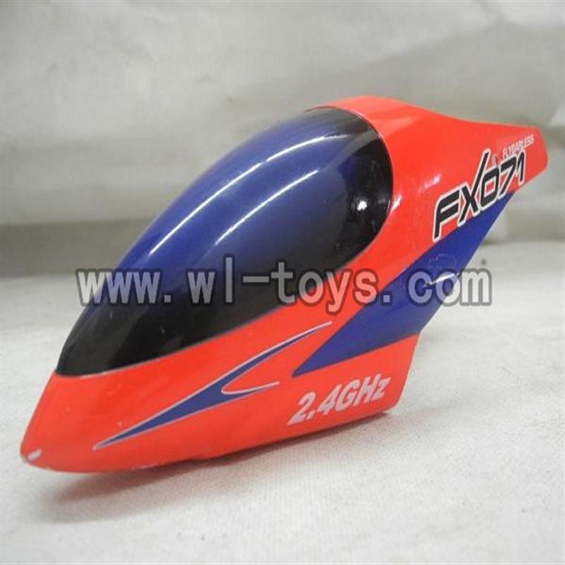 Feilun FX071 FX071C RC Helicopter parts, FX071-parts-01 Head cover (Red)
