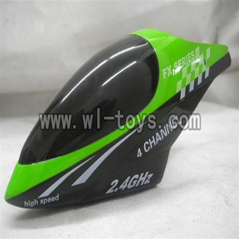 Feilun FX071 FX071C RC Helicopter parts, FX071-parts-02 Head cover(Green)