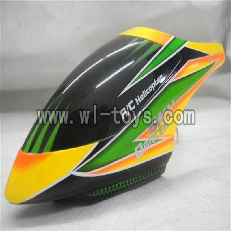 Feilun FX071 FX071C RC Helicopter parts, FX071-parts-03 Head cover(Yellow)