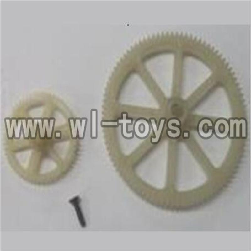 Feilun FX071 FX071C RC Helicopter parts, FX071-parts-17 Main gear & Tail gear