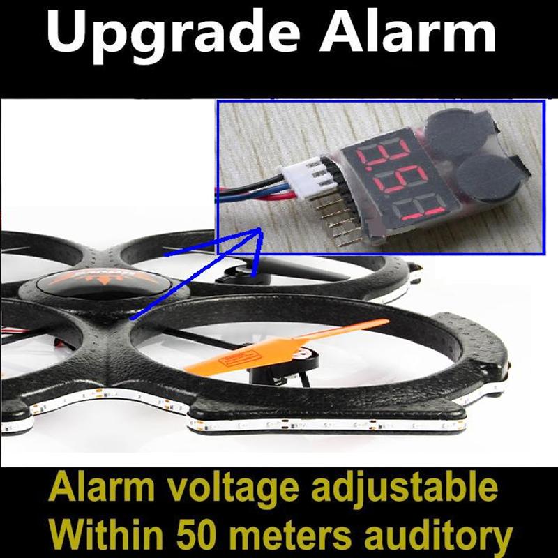 Low voltage alarm for rc Quadrocopter & rc Helicopter