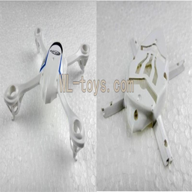 Attop toys YD 928 Quadcopter parts, YD928 Parts-03 Upper cover & Bottom cover frame-White