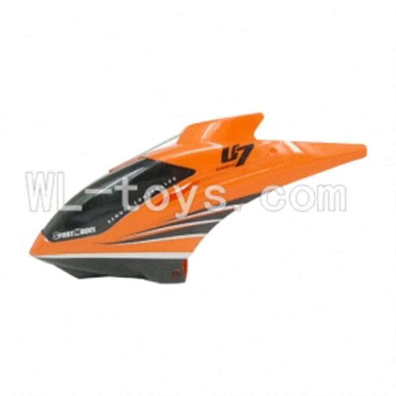 UDI U7 RC helicopter parts -01 Cabin (Red)