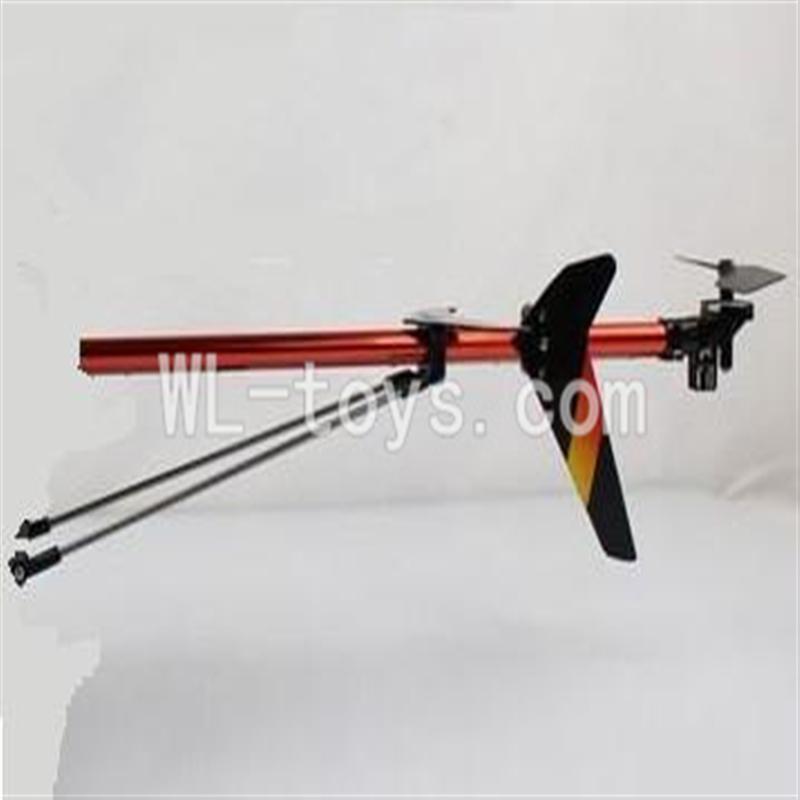 UDI U12 U12A RC helicopter parts-37 Tail unit(Tail pipe & Horizontal and vertical wing with fixtures & Tail blade & Tail motor & Tail gear)
