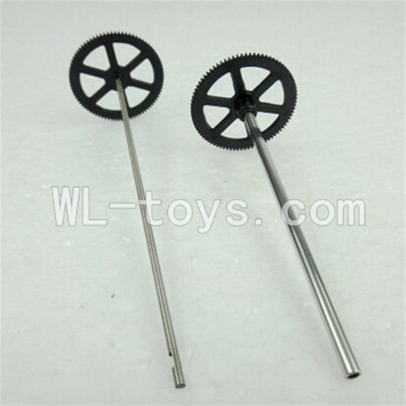 UDI U821 RC helicopter parts-15 Upper main gear with hollow pipe & Lower main gear with inner shaft