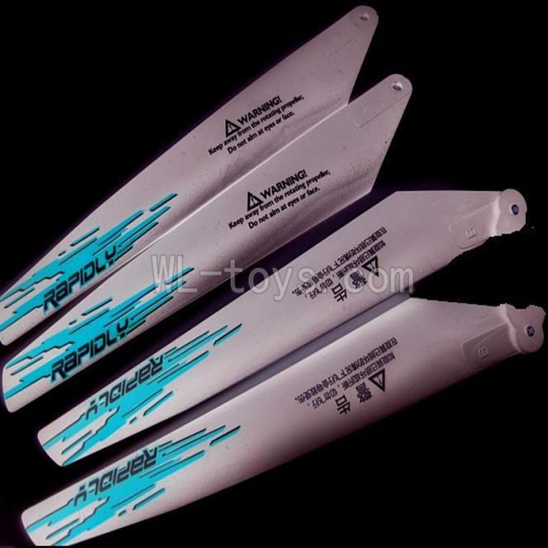 UDI U822 rc helicopter parts-04 Main blades (4pcs-2A+2B-Blue)