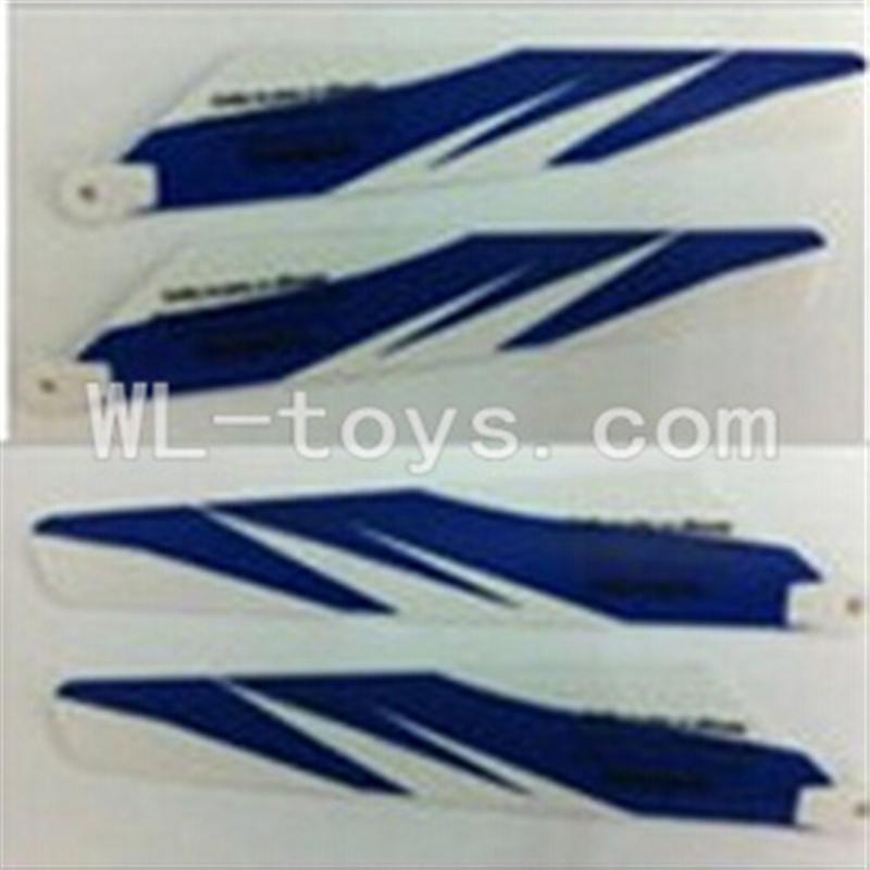 UDI U823 RC helicopter parts-04 Main blades(4pcs-2A+2B-Blue)