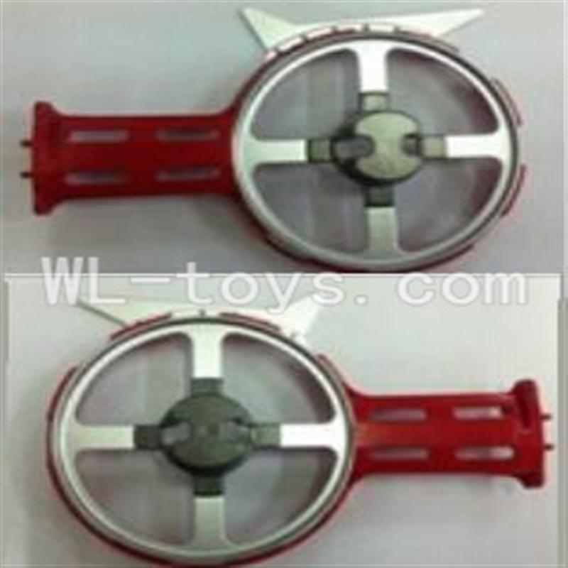 UDI U25 rc helicopter parts-31 Left and right side frame(Not include the side motor)-Red