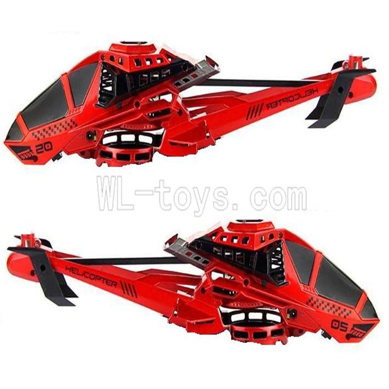 UDI U825 rc helicopter parts-01 Head cover(Red)