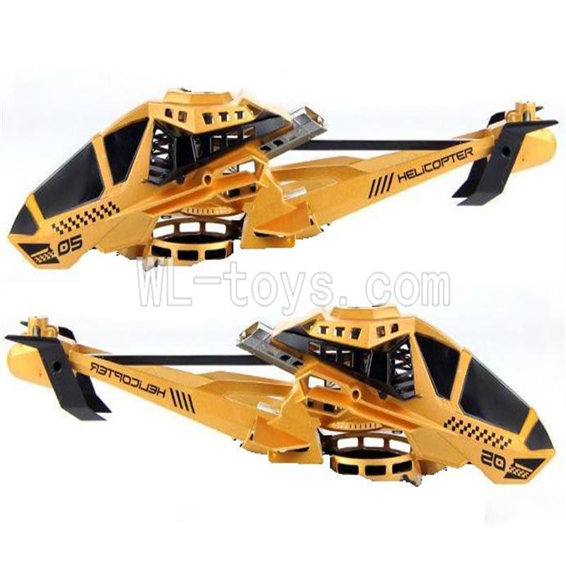 UDI U825 rc helicopter parts-02 Head cover(Yellow)