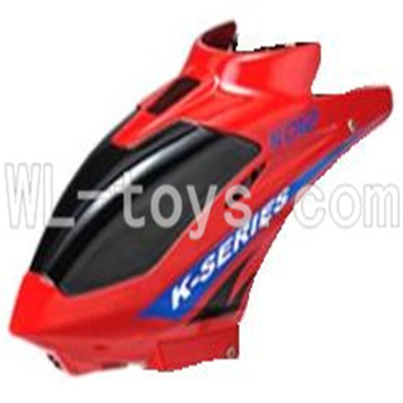 Koome model K012 RC helicopter parts,Koome K-012 parts-01 Head cover(Red)