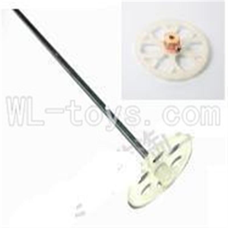 Koome model K012 RC helicopter parts ,Koome K-012 parts-16 Upper main gear with hollow pipe & Lower main gear