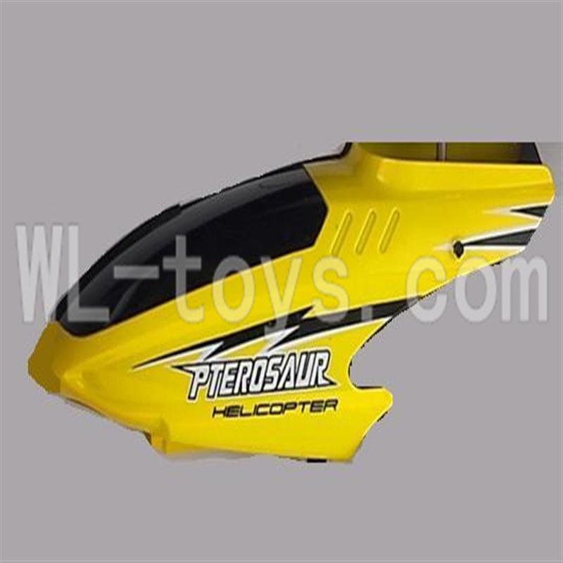 Koome model K026 RC helicopter parts, K-026 parts-03 Head cover(Yellow)