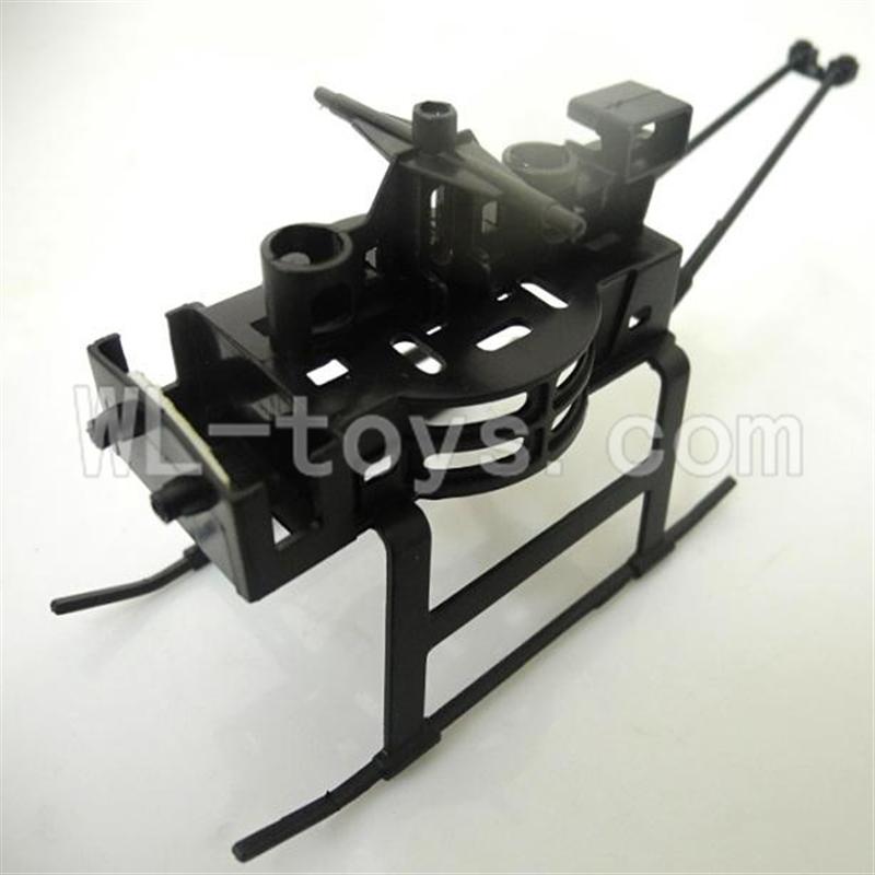 Koome model K026 RC helicopter parts, K-026 parts-05 Landing skid & main frame body & Support pipe