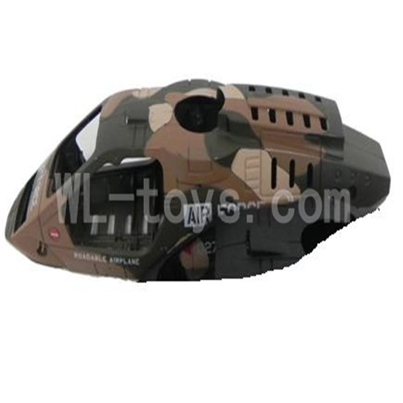 Koome model K027 RC helicopter parts ,K-027 parts-01 Head cover(Gray&Green)