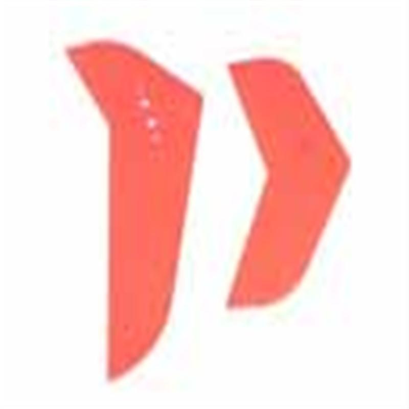 MJX F639 F39 RC Helicopter Parts-34 tail decorative fin sheet sets (Color:Blue/Red)