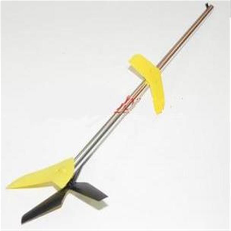 MJX T40C T640C RC helicopter parts-38 Tail unit(Long tail pipe & Horizontal and verticall wing withe fixture & Tail cover & Tail motor and Tail blade)-Yellow