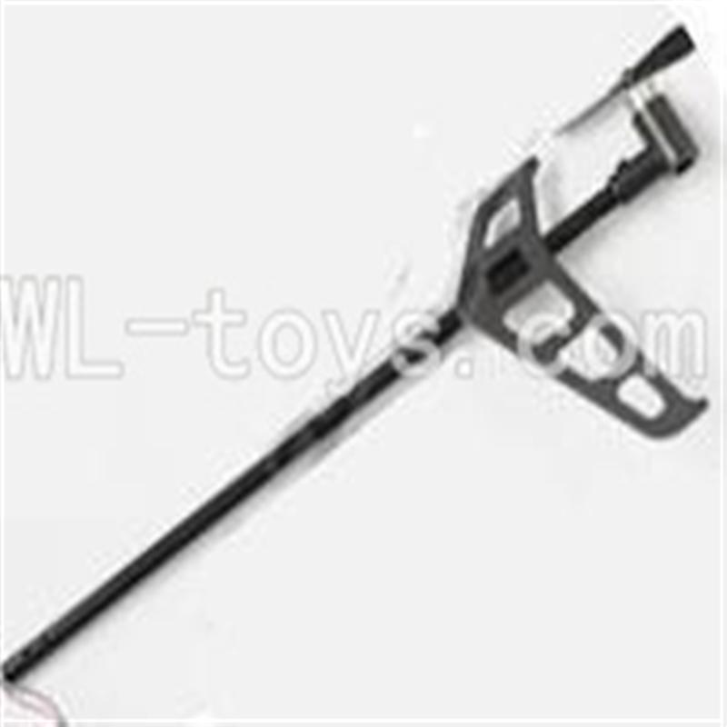 MJX T42C T642C RC helicopter parts-19 Whole tail unit A-Long tail pipe & Tail cover with tail blade and tail motor & Verticall wing