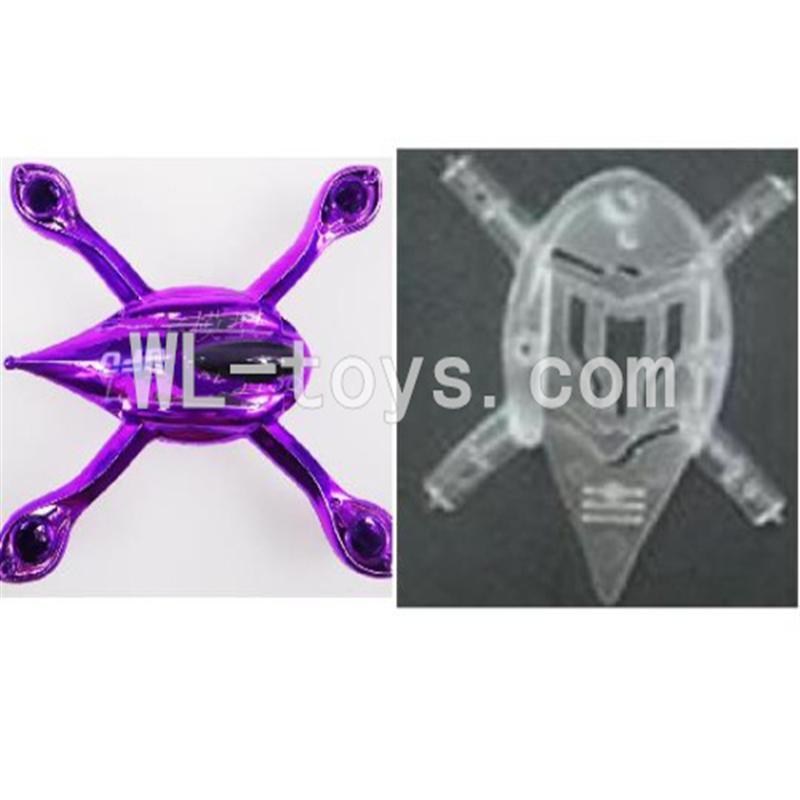 WLtoys V343 Quadcopter WL toys V343 parts-05 Head cover-Upper(Purple) & Lower cover Frame