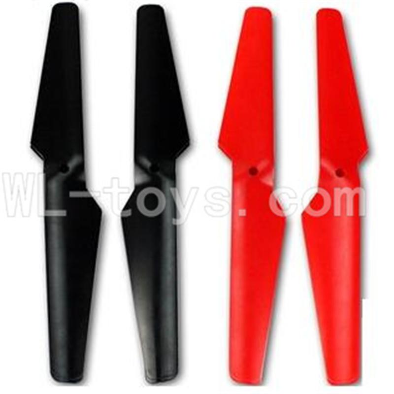 WLtoys V353 Quadcopter parts WL toys V353 parts-02 Main rotor blades(4pcs-2X Red & 2X Black)