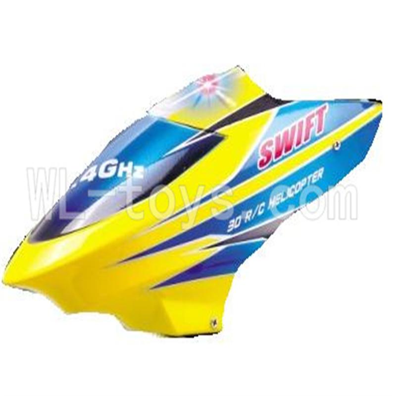 DFD F162 RC helicopter Parts-04 Head cover-Yellow-version-2