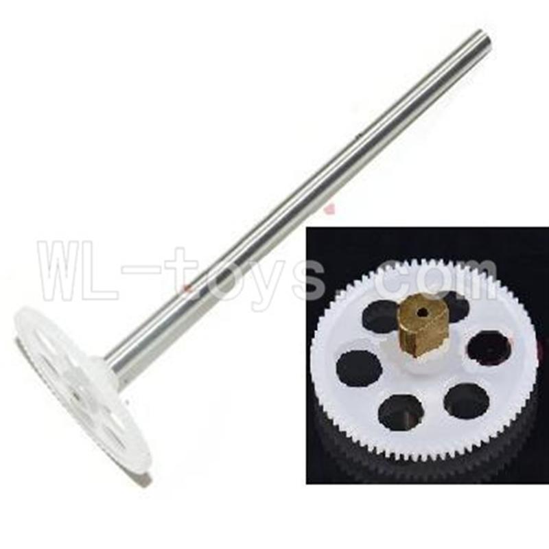 DFD F162 RC helicopter Parts-11 Upper main gear with hollow pipe & Lower main gear with copper sleeve