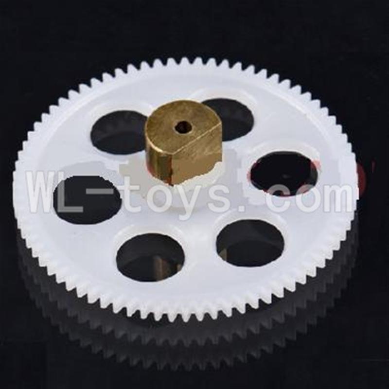 DFD F162 RC helicopter Parts-13 Lower main gear with copper sleeve